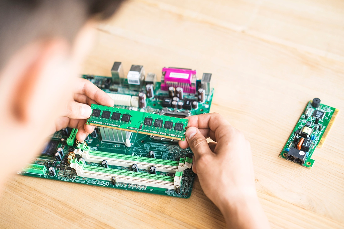 Technician Testing Ram